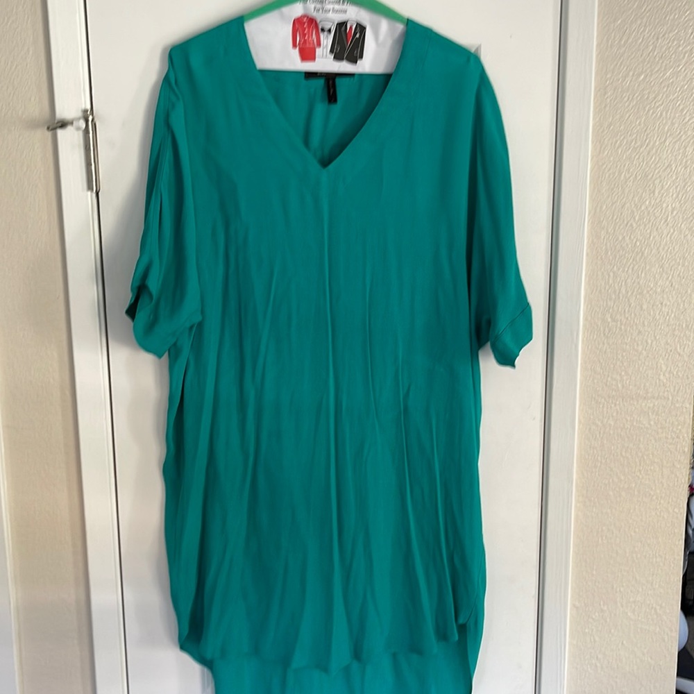 BCBGMaxAzria Sea Green Mini Tunic Dress